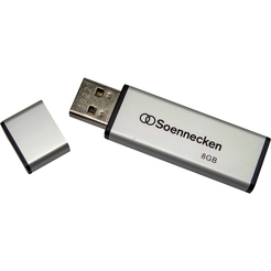 Soennecken USB-Stick 71612 2.0 8GB schwarz/silber