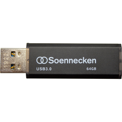 Soennecken USB-Stick 71619 3.0 64GB schwarz/silber