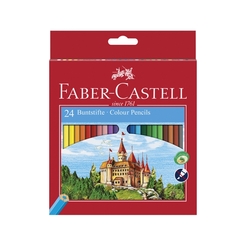 Faber-Castell 24er Etui Farbstift CASTLE