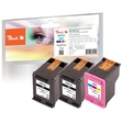 Peach Spar Pack Plus Druckköpfe kompatibel zu HP No. 901XL black, CC654AE,  No. 901 color, CC656AE