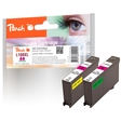 Peach Doppelpack 2 Tintenpatronen magenta kompatibel zu Lexmark No. 100XL, 14N1094