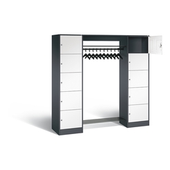 C+P Offene Garderobe Serie 8070, H1950xB1870xT480mm