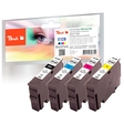 Peach Spar Pack Tintenpatronen kompatibel zu Epson T128, T1285