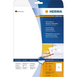 HERMA SPECIAL A4 Korrektur- / Abdeck-Etiketten