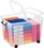 STRATA by CEP Mehrzweck-Box 75L mit Rollen/ HW676, B48,5xH41xT60 cm,transp. PP