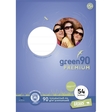Ursus Green Vokabelheft - LIN54, A5, 32 Blatt, 90 g/qm,9 mm liniert mit 2 MST