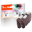 Peach Doppelpack Tintenpatronen schwarz kompatibel zu Epson No. 16XL, T1631