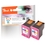 Peach Doppelpack Druckköpfe color kompatibel zu HP No. 62XL, C2P07AE
