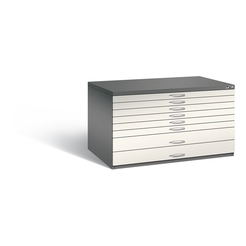 C+P Flachablageschrank Serie 7100_7200, H760xB1350xT960mm