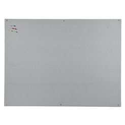 BI-OFFICE SA0502397 - Rahmenlose feuerhemmende Tafel, Stoff, Grau, 120x90 cm