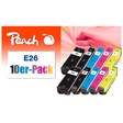 Peach 10er-Pack Tintenpatronen kompatibel zu Epson No. 26