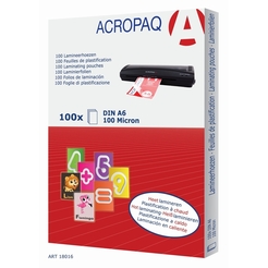 ACROPAQ Laminierfolien 100 x A6 100mic