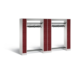 C+P Offene Garderobe Serie 8070, H1950xB2840xT480mm