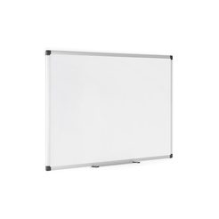 BI-OFFICE MA3807170 - Magnetisches Whiteboard Maya mit Aluminiumrahmen, lackierter Stahl, 120x120 cm, Weiß