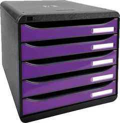 EXACOMPTA Bürobox iDERAMA/3097220D B 27,8 x H 27,1x T 34,7cm sw/glossy violett