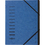 Ordnungsmappe, Fächermappe Karton, 12 Fächer, blau,