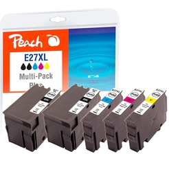 Peach Spar Pack Plus Tintenpatronen kompatibel zu Epson No. 27XL