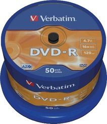 Verbatim DVD-R AZO Rohling/43548 16x 4,7GB Inh. 50 Stk