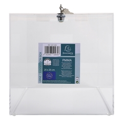 Urne 25x25x25cm, glasklar - Kristall