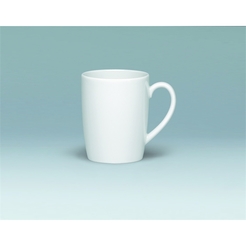 Schönwald Kaffeebecher, Form 98, Mehrweg, spülmaschinengeeignet, Porzellan, mit Henkel, rund, 300 ml, 7,9 x 9,9 cm, weiß (6 Stück)
