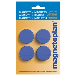 2 x Magnet Discofix Magnum, auf Blisterkarte, Farbe dunkelblau