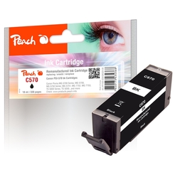 Peach Tintenpatrone schwarz kompatibel zu Canon PGI-570 bk