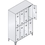 Garderobenschr. 7035/50101850x1190x500mm