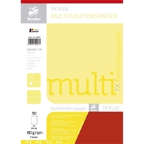 Staufen Multifunktionspapier 7X PLUS - A4, 80 g/qm, rot, 50 Blatt