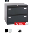 BISLEY Hängeregistraturschrank light 2-bahnig, 800 x 622 x 711 mm, 2 Hängezüge A4, schwarz