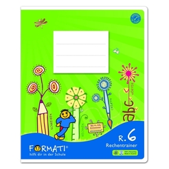 Formati Rechentrainer Quart R.6 - 20 Blatt 80g/qm Divisionen, Multiplikationen
