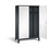 C+P Schwarz-Weiss-Spind Classic, H1850xB1190xT500mm