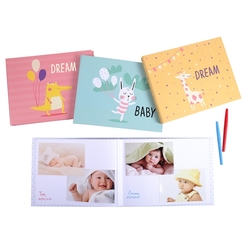 EXACOMPTA 11233E - Fotobuch Baby 30 Seiten weiß 28,5x22 cm