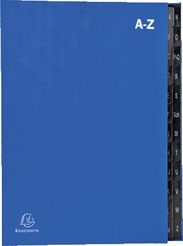 EXACOMPTA Pultordner/57222E 330 x 250 mm A-Z 24-teilig blau