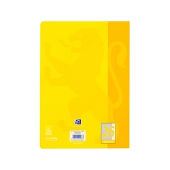 Oxford Touch Schulheft, L. 26, A4, 16 Bl. 90g / m² Optik Paper, gelb + flieder