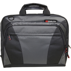 MONOLITH 2000002400 Laptop Messenger Tasche 15,6", Schwarz/Grau 40x32x7 cm