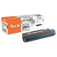 Peach Tonermodul cyan kompatibel zu OKI C5100, 42127407