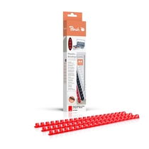 Peach Binderücken 10mm, für 65 Blatt A4, rot, 25 Stück, R-PB410-03