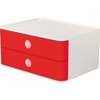 Han SMART-BOX ALLISON, Schubladenbox stapelbar mit 2 Schubladen, kirschrot