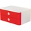 Han SMART-BOX ALLISON, Schubladenbox stapelbar mit 2 Schubladen, kirschrot