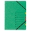 Ordnungsmappe, Fächermappe Karton, 5-7 Fächer, grün,