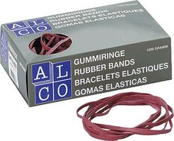 ALCO Gummibänder im Karton/762, rot, 150x4, Inh. 1000g
