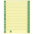 Neutral Trennblätter - A4 Überbreite, grün, farbiger Rahmendruck, 100 Stück