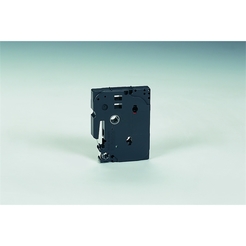 brother® Schriftbandkassette, TZe, laminiert, 18 mm x 8 m, schwarz auf weiß