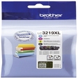 brother® Tintenpatrone Value-Pack, LC3219XLVALDR, original, 4er sortiert, 3.000/1.500 Seiten (schwarzweiß/farbig)