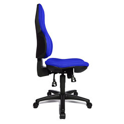 Topstar ERGO POINT SY – der ergonomische Drehstuhl - Bandscheibensitz, Rückenlehne tailliert - blau