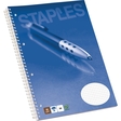 STAPLES® Collegeblock, kariert, 4fach Lochung, A4, 80 g/m², holzfrei, weiß, 80 Blatt