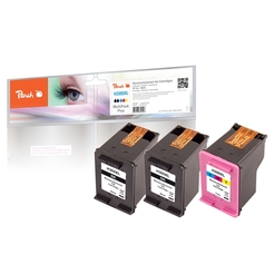 Peach Spar Pack Plus Druckköpfe kompatibel zu HP No. 300XL black, CC641EE, No. 300XL color, CC644EE