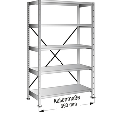 SCHOLZ Steckregal 128183 Grund 800x1.920x200mm 5OH vz