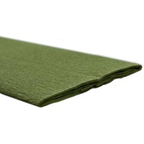 Bastelkrepp 32g/m², 50x250cm, 10 Rollen olivgrün