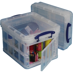 Really Useful Box® Aufbewahrungsbox 35 Liter/ 35C, B39xH31xT48 cm, transparent